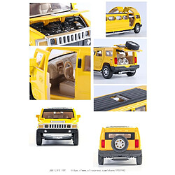 Avis Universal Émulation haute 1: 32 alliage Hummer limousine métal moulée voiture modèle tire en arrière flash musique enfant jouet voiture cadeau de Noël |(Jaune)