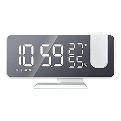 Réveil De Bureau à LED Numérique Thermomètre Radio Snooze Changeant De Blanc