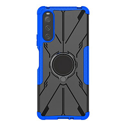 Coque en TPU 2-en-1, anti-choc avec béquille pour votre Sony Xperia 10 IV 5G - bleu