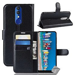 Htdmobiles Housse etui portefeuille pour Alcatel 3 (2019) + film ecran - NOIR