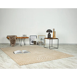 Lisa Design Rio - tapis rectangulaire motif abstrait - intérieur et extérieur - beige pas cher