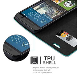 Cadorabo Coque HTC ONE M9 Etui en Turquoise pas cher