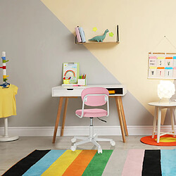 Avis Chaise de bureau pour enfants / chaise pivotante pour enfants KIDDY BASE I Tissu rose hjh OFFICE