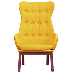 Avis Maison Chic Chaise de relaxation | Fauteuil relax Jaune moutarde Tissu -GKD56174