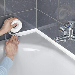 Shop Story Rouleau de Joints Adhésifs Cuisine et Salle de Bain Épaisseur 2.2cm Longueur 3.2m Blanc SEALING STRIP WHITE 2.2CM