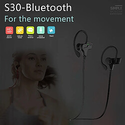 Avis Wewoo Ecouteur Bluetooth pour iPhone sans fil stéréo Sport Crochet d'oreille écouteurs avec contrôle du volume Mic Soutien Handfree Appel Samsung HTC Sony et Smartphones Noir