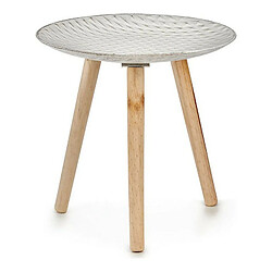 Table d'appoint losanges bois 40x39x40cm+Urban Living Table d'appoint losanges bois 40x39x40cm+BLANC