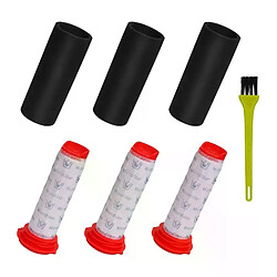 Kit de filtres de remplacement pour les athlètes, 3 filtres pour manche principal + 3 filtres en mousse pour aspirateur sans fil