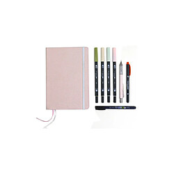 Tombow Kit de journaling créatif PASTEL, avec carnet ()