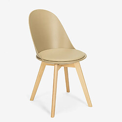 Avis Ahd Amazing Home Design Chaise de cuisine et salle à manger avec coussin design scandinave en bois Bib Nordica