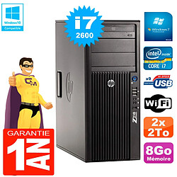 PC HP WorkStation Z210 Tour Core i7-2600 RAM 8Go 2 x 2To Graveur DVD Wifi W7 - Occasion