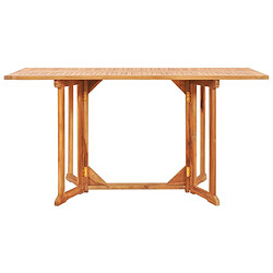 Avis Maison Chic Mobilier à dîner pliable 7 pcs de jardin - Ensemble table et chaises d'extérieur - Salon/Mobilier de jardin classique Bois solide de teck -MN19920