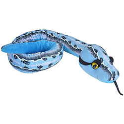 Wild Republic peluche serpent de 54 cm bleu