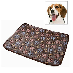 Wewoo Panier pour chien ou Chat Coussin Tapis de couverture de chenil à double face animaux de compagnieSpécification XL café foncé