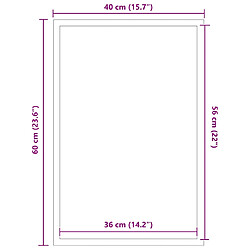 vidaXL Paillasson Anthracite 40x60 cm pas cher