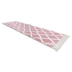 Avis RUGSX Le tapis, le tapis de couloir BERBERE TROIK rose - pour la cuisine, l'antichambre, le couloir 80x200 cm