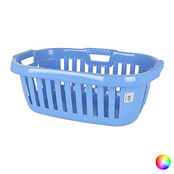 TotalCadeau Panier à linge rectangulaire 66x44x25 cm - Bleu