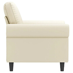 Acheter Maison Chic Fauteuil Relax pour salon | Fauteuil Crème 60 cm Similicuir -GKD22231