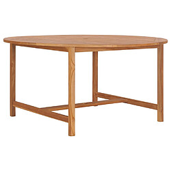 vidaXL Table de jardin 150x76 cm Bois de teck solide