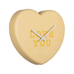 Karlsson Horloge à message Heart Candy jaune pâle. Horloge à message Heart Candy jaune pâle