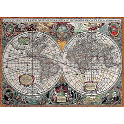 Avis Universal 8 x 8 pouces boîte antique carte du monde Mo puzzle (1000 pièces)