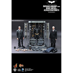 Hot Toys MMS236 - DC Comics - The Dark Knight - Batman Armory With Bruce Wayne And Alfred Pennyworth