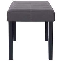 Acheter Helloshop26 Banquette pouf tabouret meuble banc 106 cm gris synthétique 3002207