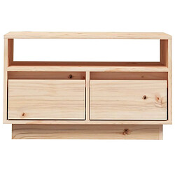 Maison Chic Meuble TV scandinave - Banc TV pour salon 60x35x37 cm Bois de pin massif -MN65282 pas cher