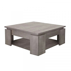 Dansmamaison Table basse carrée Chêne Beige - TOULOUSE