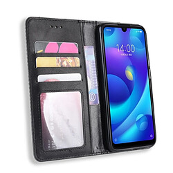 Wewoo Housse Coque Étui en cuir à boucle magnétique avec texture rétro et pour Xiaomi Mi Play, support logements pour cartes porte-monnaie (Noir) pas cher