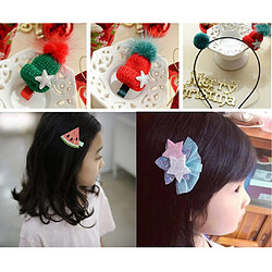 9 Pièces Paillettes Père Noël Arbre Tissu Embellissement Accessoires De Cheveux Bricolage