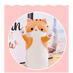 Acheter Universal 130 cm doux mignon peluche long chat oreiller coton poupée jouet bureau déjeuner coucher oreiller cadeau de noël cadeau anniversaire fille cadeau | oreiller de luxe