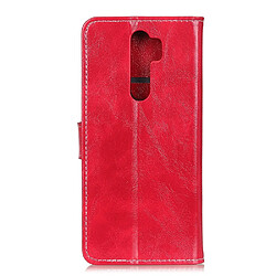 Avis Wewoo Housse Coque Pour OPPO A9 2020 Etui à rabat horizontal Texture de Crazy Horse avec support et fentes cartes et cadre photo et porte-monnaie Rouge