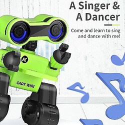 Universal Rc robot cady wiri smart programmable tactile contrôle vocal message enregistre chanter des robots de danse jouet pour