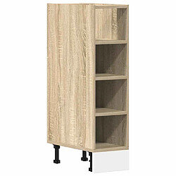 vidaXL Armoire basse chêne sonoma 20x44,5x81,5 cm bois d’ingénierie