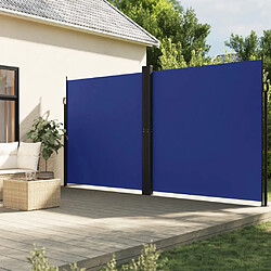 vidaXL Auvent latéral rétractable bleu 220x1200 cm