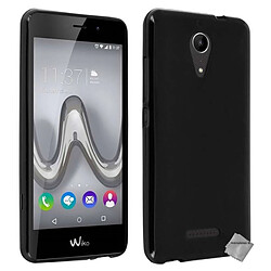 Htdmobiles Coque silicone gel fine pour Wiko Tommy 2 Plus + film ecran - NOIR