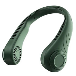 Avis Ventilateur de Cou Suspendu USB Chargeur Portable Étudiant De Poche Paresseux Cou Suspendu Petit Mini Petit Ventilateur Électrique Vert