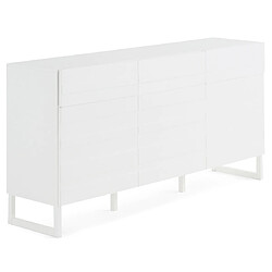 Bestmobilier Sofia - buffet bas - blanc mat - 165 cm