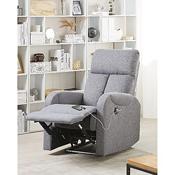 Beliani Fauteuil SOMERO Tissu Gris