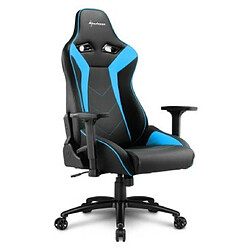 Avis Sharkoon Elbrus 3 Siège Gamer Inclinaison Conventionnelle Simili Cuir Synthétique Acier Bleu