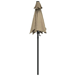 Avis vidaXL Parasol Taupe 200x224 cm Aluminium