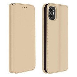 Avizar Housse iPhone 11 Étui Folio Portefeuille Fonction Support doré