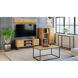 Avis HT MEUBLES Meuble TV style industriel FLINT TV