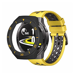 Coque en TPU bicolore avec échelle noir/or pour votre Huawei Watch GT2e