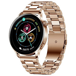 Chrono Chronus Montre Smart Watch pour Hommes Femmes Faire et recevoir des appels Bluetooth Activité Fitness Tracker Lecteur de musique Business Smartwatch Podomètre Calories IP67 Étanche pour téléphones Android Ios(or)