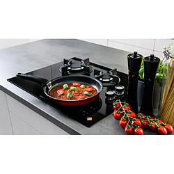 Acheter Table de cuisson mixte gaz et induction 65cm 4 feux noir - dpi7602bm - DE DIETRICH