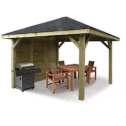 Solid Kiosque en bois Pavilion - 8.64 m² - 3.47 x 3.47 x 1.93 m 