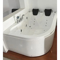 Simba BAIGNOIRE BALNEO MASSANTE Varadero 170 X 115 cm BAIGNOIRE D'ANGLE BAIN TOURBILLON - 2 PERSONNES