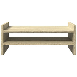 Avis vidaXL Support de moniteur chêne sonoma 50x27x20 cm bois d'ingénierie